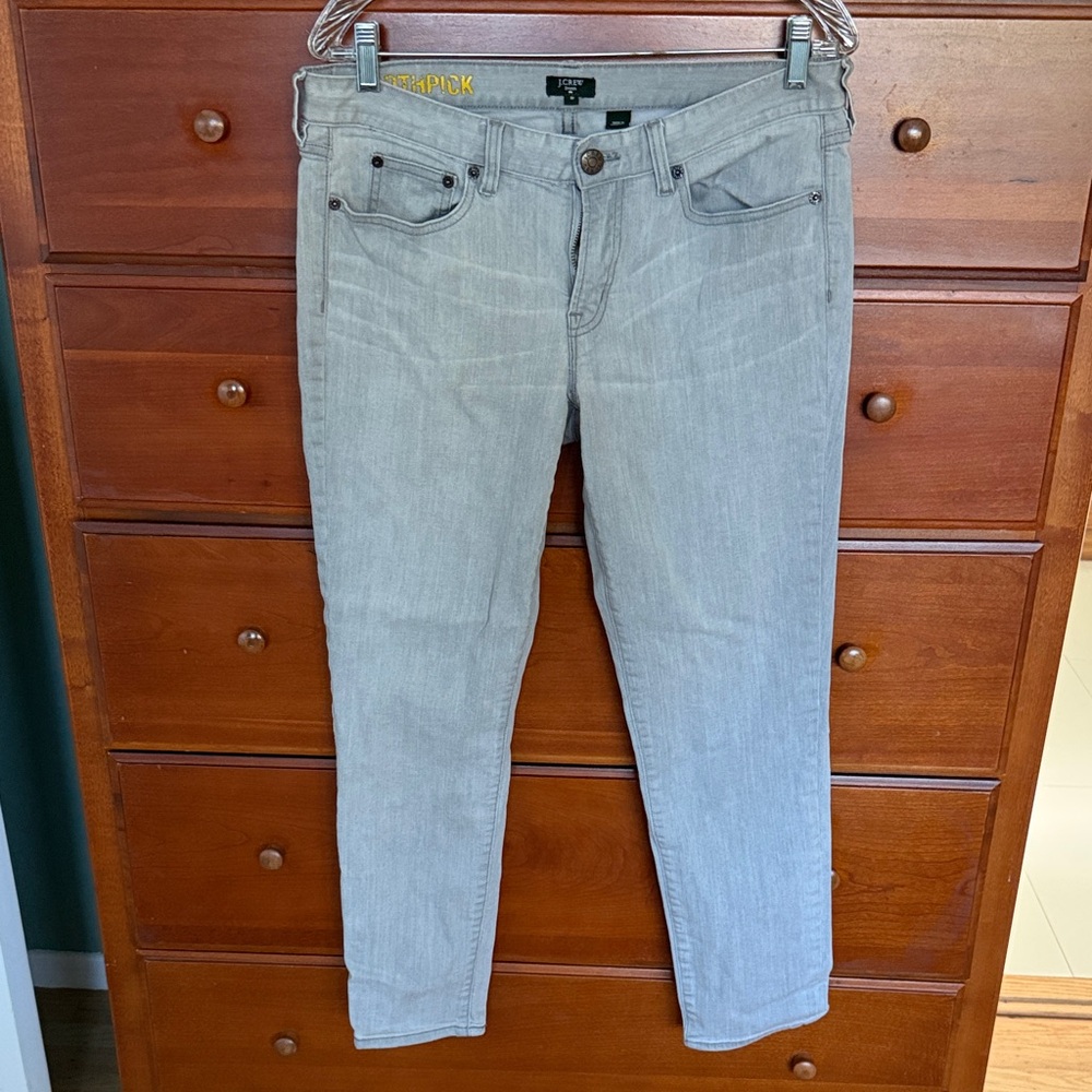 J. Crew Light Gray Women's Toothpick Jeans